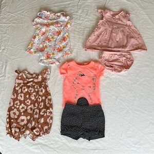 Bundle of Carter’s size 0-3 month baby girl clothes. All in GREAT CONDITION.